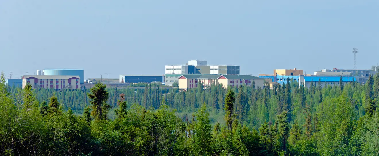 Het stadje Inuvik in het hoge noorden van Canada is de afgelopen tijd al door diverse hittegolven getroffen - Daniel Case