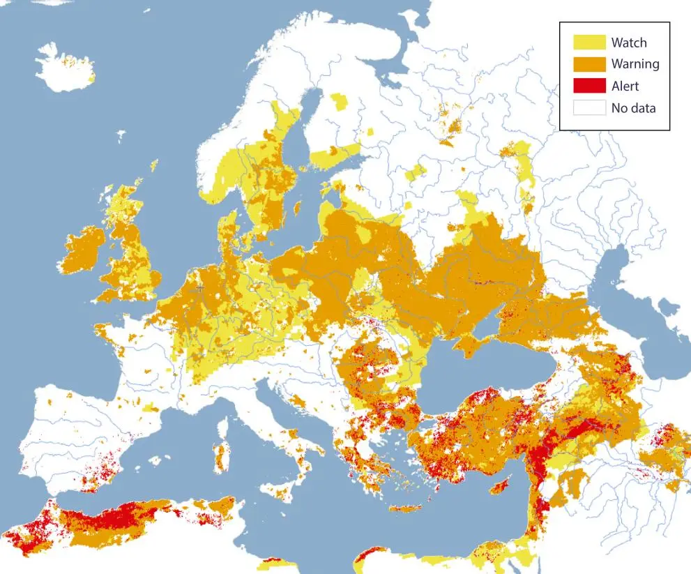 De nieuwste droogtekaart van Europa - Joint Research Centre