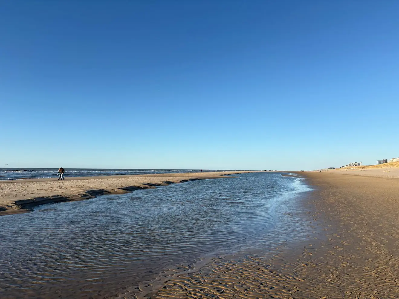 Vlak voor de koude nacht was het in Egmond aan Zee staalblauw - Pieter Bliek