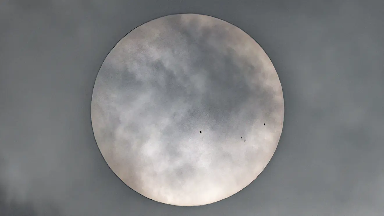 Zonnevlekken aan het oppervlak van de zon - Simone Wiersma