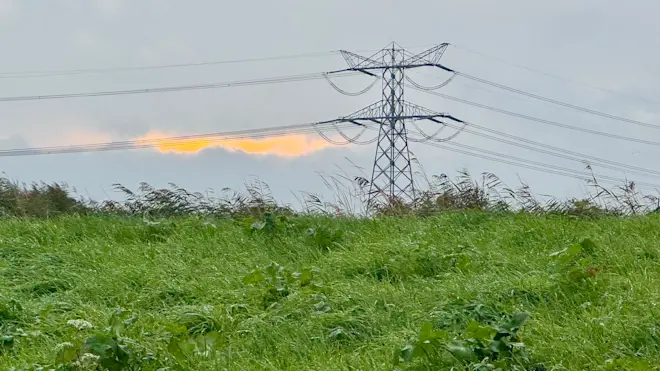 Een kleine opklaring in de wolken, vanochtend - Jolanda Bakker