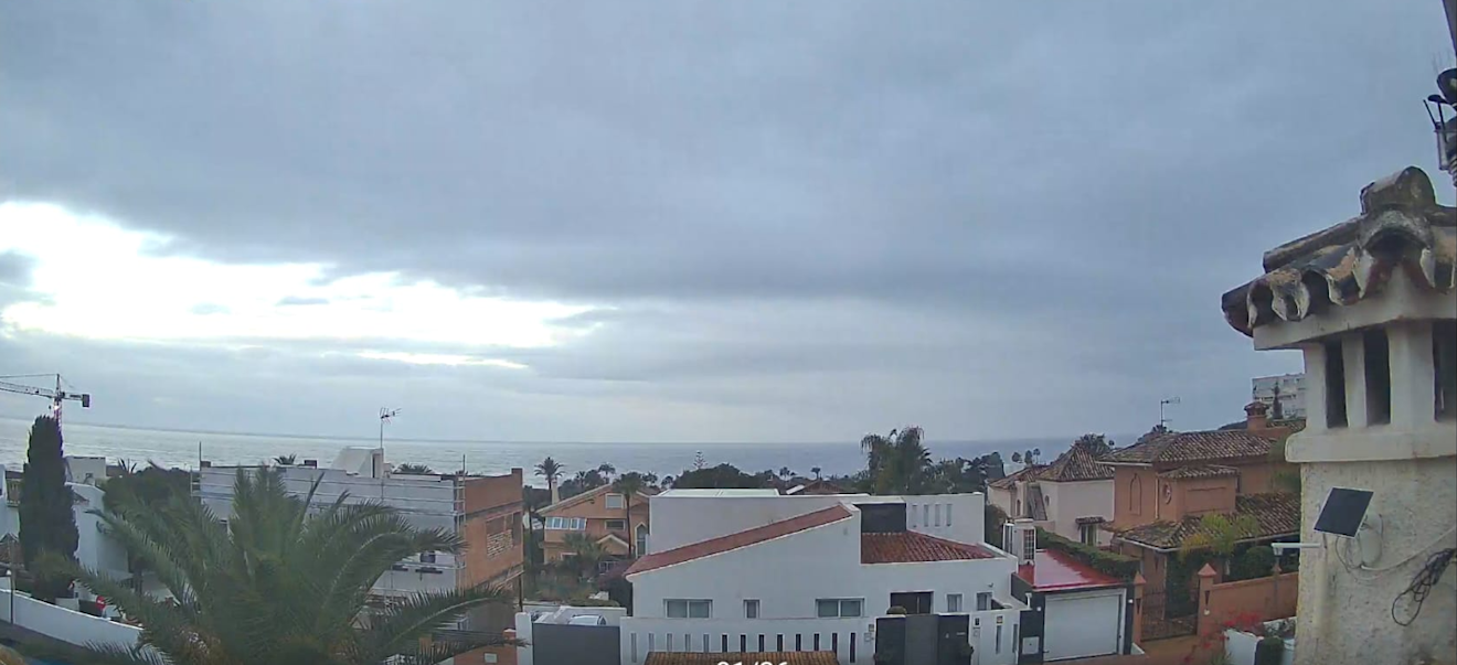 De Costa del Sol vanochtend, na bijna 85 millimeter regen - Webcam