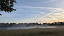 Bij de start van de dag was her en der een beetje mist te zien - Francien Tax