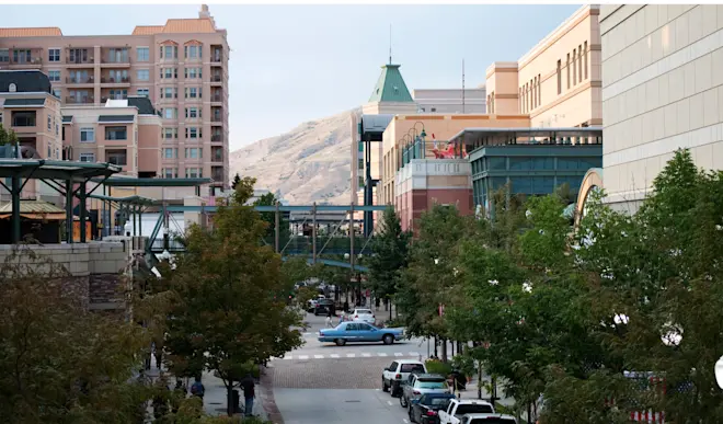 Salt Lake City is één van de steden in de VS waar het de komende tijd erg warm wordt - CGP Grey