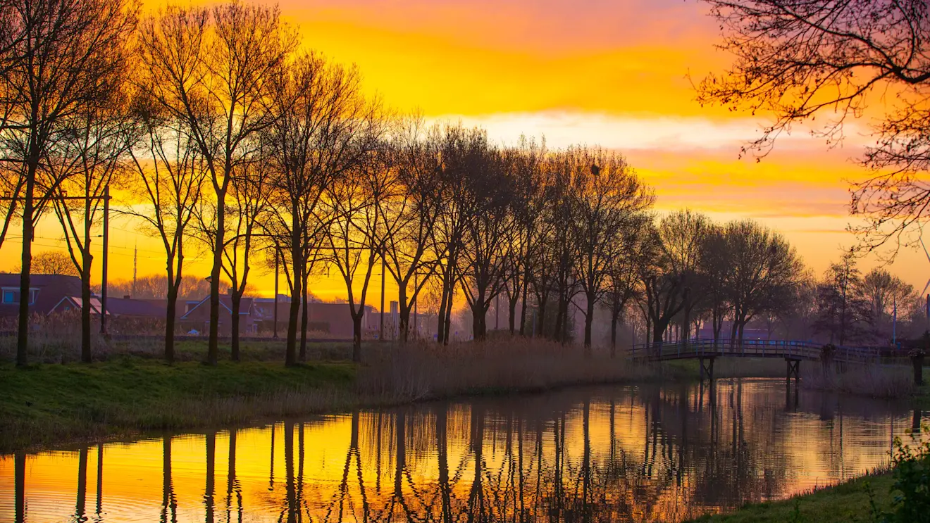 Een fraaie start van de dag - Ab Donker