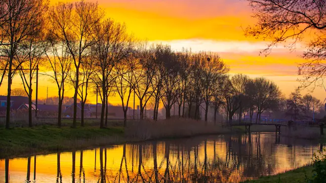 Een fraaie start van de dag - Ab Donker