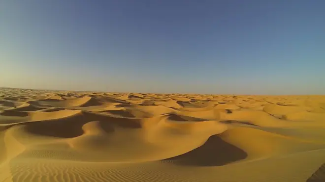 De Sahara in Algerije. Ooit was wat wij nu als woestijn kennen een groen gebied - Fiontain