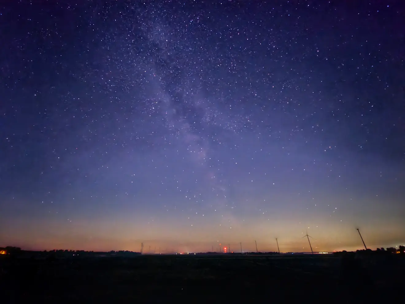 De Melkweg, vanochtend gefotografeerd boven Ketelhaven - Jannine Sanders