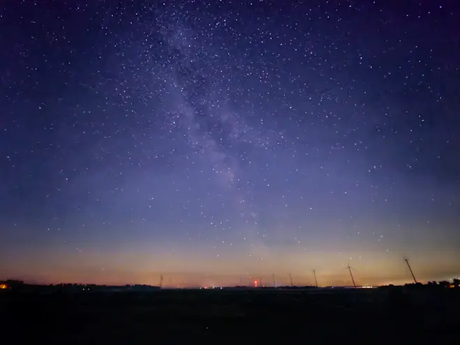 De Melkweg, vanochtend gefotografeerd boven Ketelhaven - Jannine Sanders