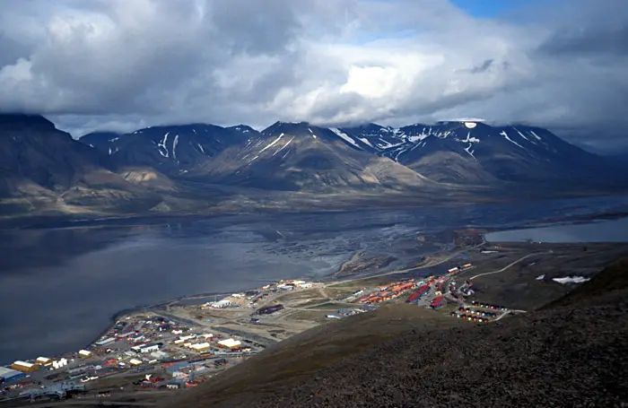 Hoofdplaats Longyearbyen op Spitsbergen - Michael Haferkamp