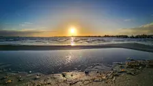 Zonsondergang op het Veluwemeer bij Elburg - Jannine Sanders