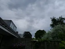 Ook in Blaricum viel vanochtend tijdens de passage van het warmtefront wat regen - Chris Meewis