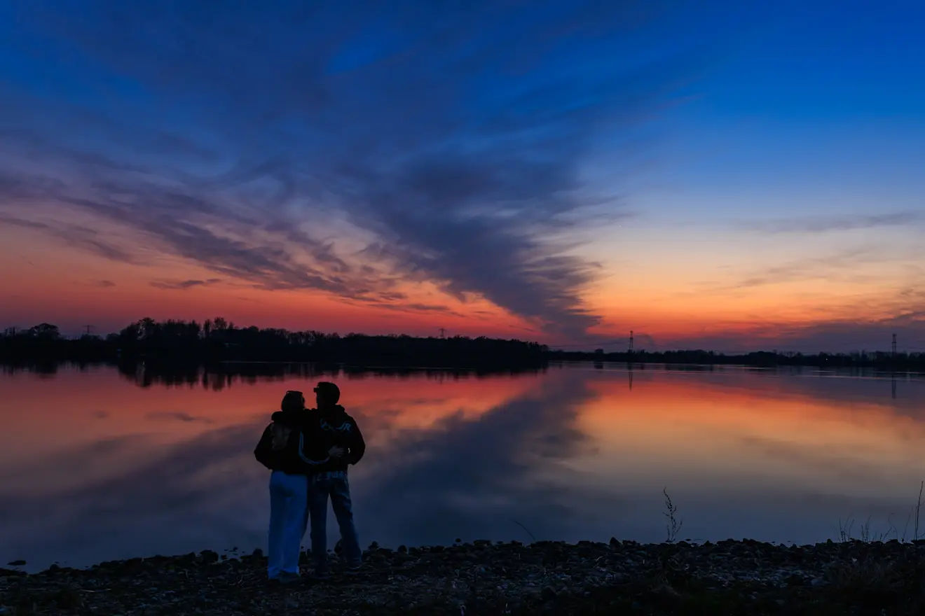 Mooie afsluiting van de dag bij de Kraaijenbergse plassen - Henk Straatman