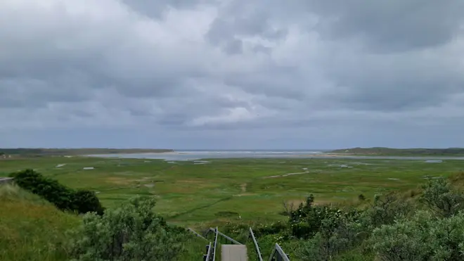 De dag begon grijs, ook boven de Slufter op Texel - Frans Alderse Baas
