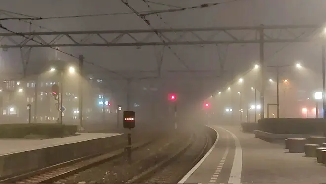 Vanochtend was het hier en daar mistig - Ab Donker