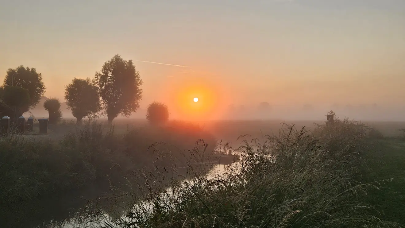 Een mistige start van de ochtend in de buurt van Beusichem - Nely van Frankenhuyzen