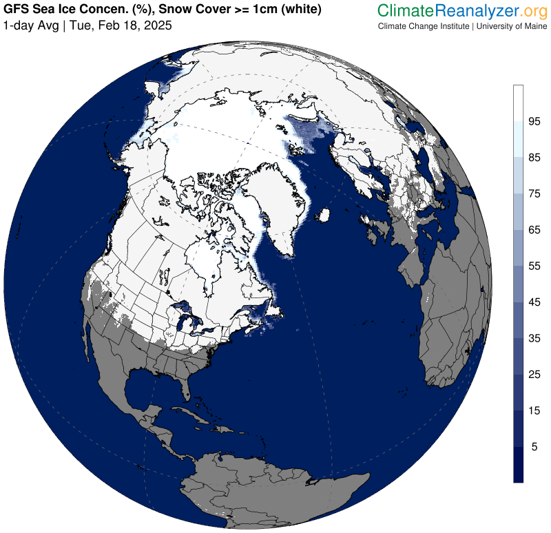 Van boven op de aarde gezien - Climate Reanalyzer