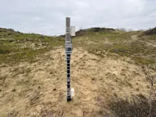 De meetopstelling in Aquaduin 1, een duinpan in de buurt van het Belgische Koksijde - Pieter Bliek