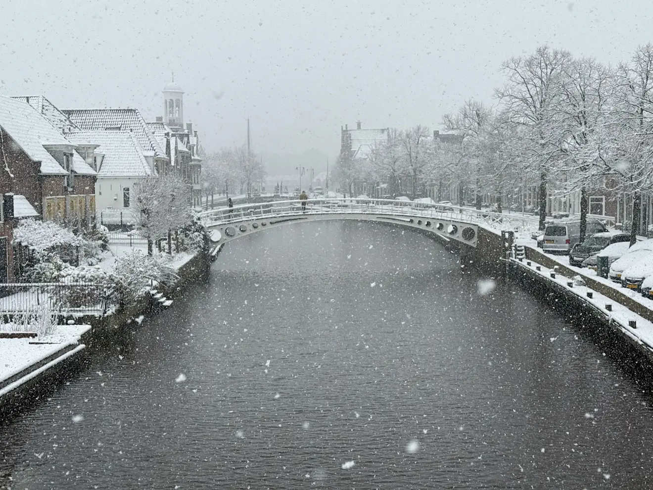 Sneeuw in Dokkum, vorige week - Jules Zeinstra