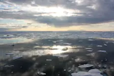 Zeeijs in het zeegebied tussen Alaska en Siberië - NASA