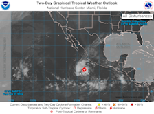 Tropische storm Kristy, aan de andere van Midden-Amerika op de Grote Oceaan - National Hurricane Center