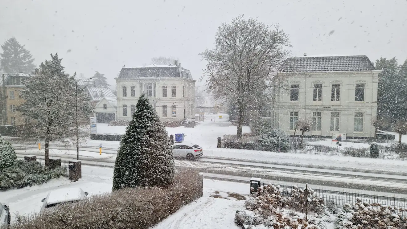 Gelukkig begint het, net weer thuis, opnieuw hard te sneeuwen - Reinout van den Born