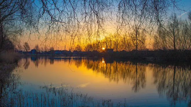 Zonsopkomst in Meteren - Ab Donker