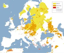 De droogtesituatie van dit moment in Europa - European Drought Observatory