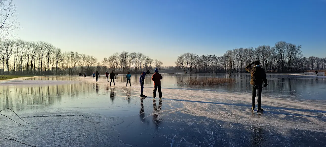 Een winter met schaatsijs is voor velen een koningswens -Grieta Spannenburg