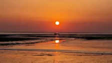 Zonsopkomst - gisteren boven de Wadden - Frans Alderse Baas