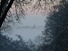 Uitzicht op de Ooijpolder in de sneeuw, foto van eind november 2010 - Reinout van den Born