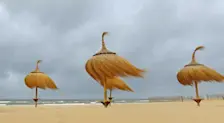 Het waaide aan zee de afgelopen dagen fiks, zoals hier in Katwijk - Gieny Westra