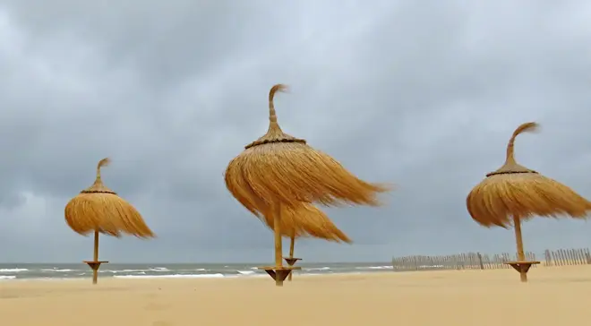 Het waaide aan zee de afgelopen dagen fiks, zoals hier in Katwijk - Gieny Westra