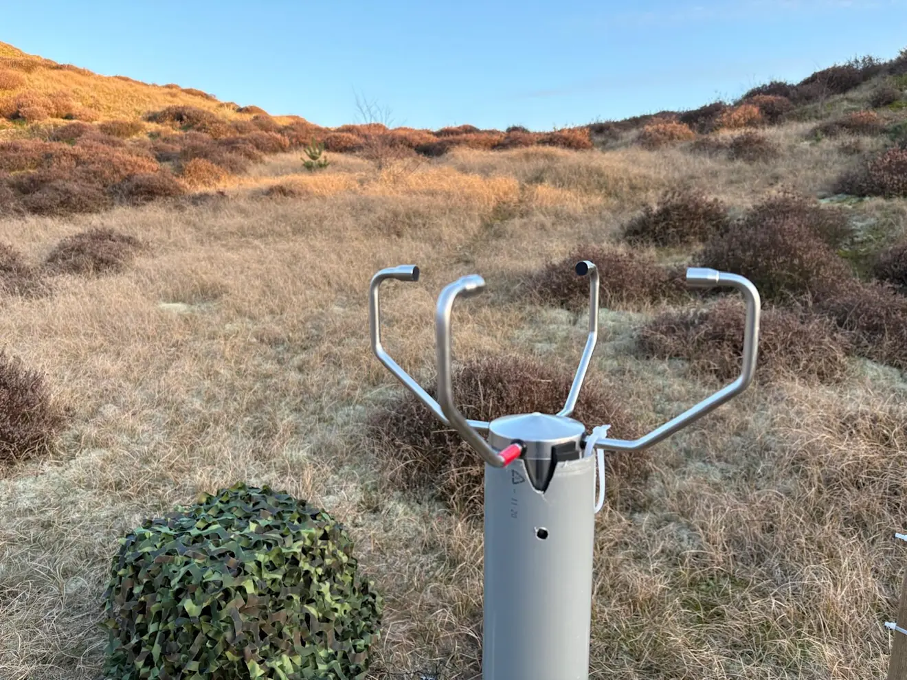 De bovenzijde van de nieuwe, ultrasone windmeter - Pieter Bliek