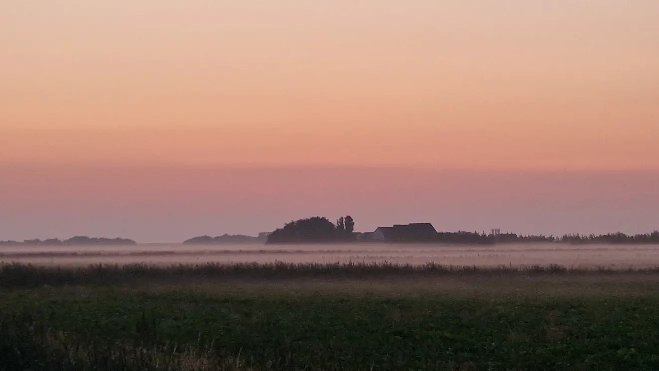 Ochtendnevel boven Texel - Frans Alderse Baas