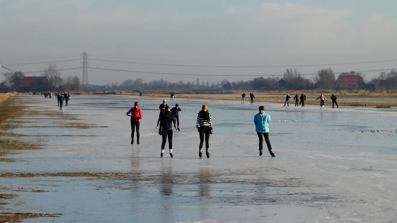 Schaatsen op de Blaugerzen - Albert Thibaudier