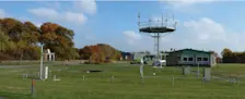 De meetlocatie op de vliegbasis Deelen - Meteorologica
