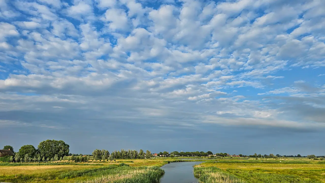 Boven de IJssel bij Wilsum - Jannine Sanders
