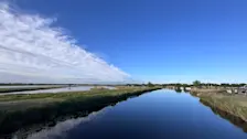 De grens tussen de bewolkte en onbewolkte delen van Nederland was vlijmscherp - Jolanda Bakker