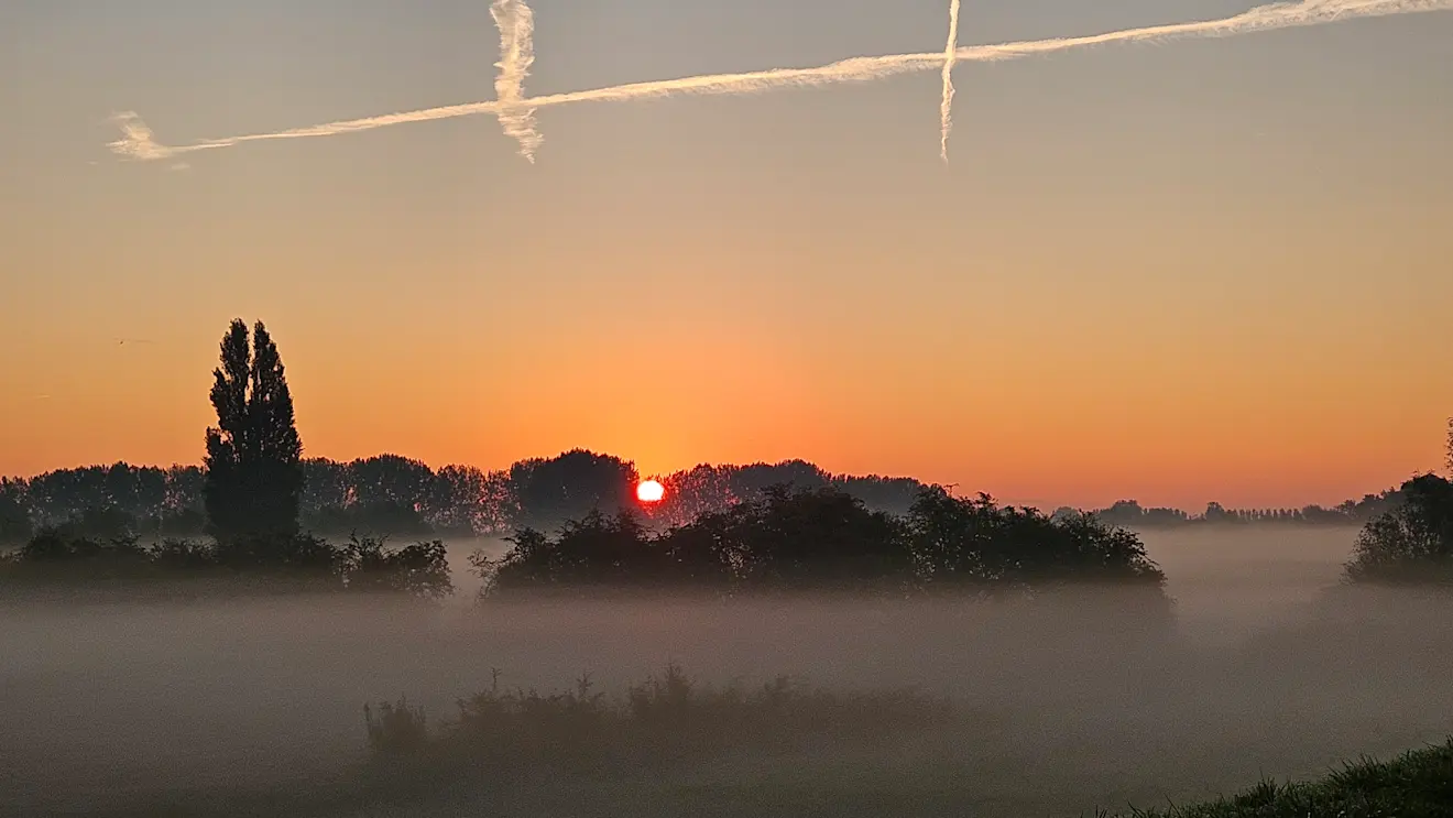 Fraaie zonsopkomst in de buurt van Beusichem - Nely van Frankenhuyzen