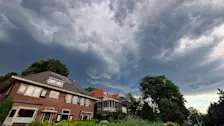 Het draaipunt van een supercell passeert Velp - Reinout van den Born