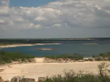 Het Amistadreservoir tussen de VS en Mexico - Billy Hathorn.