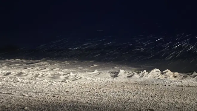 Het noordoosten van Groningen was de afgelopen dagen opnieuw het toneel van een sneeuwjacht - Jannes Wiersema