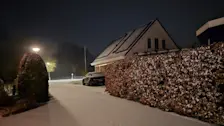 In Roodeschool lag vanochtend een dun laagje sneeuw - Jannes Wiersema