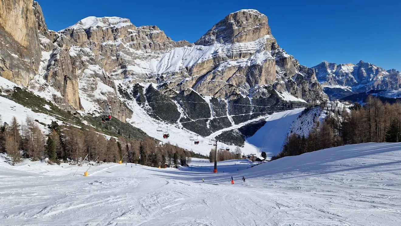 Een foto, in de winter van 2025 genomen in de Dolomieten - Reinout van den Born