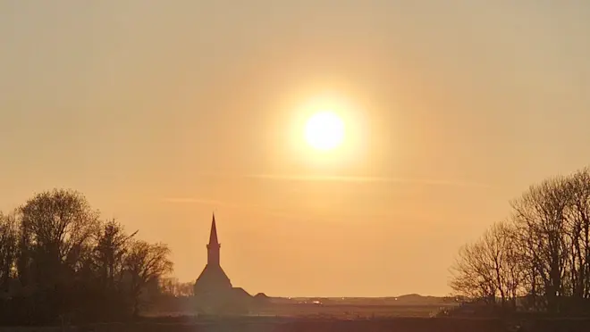 De zon gaat onder op Texel - Jannine Sanders - Kroeze