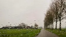 Een veel gezien beeld, de afgelopen dagen in Nederland. Grijs, donker en motregen... - Nely van Frankenhuyzen