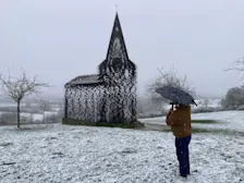 Sneeuw in Borgloon, in België - Karel Holvoet