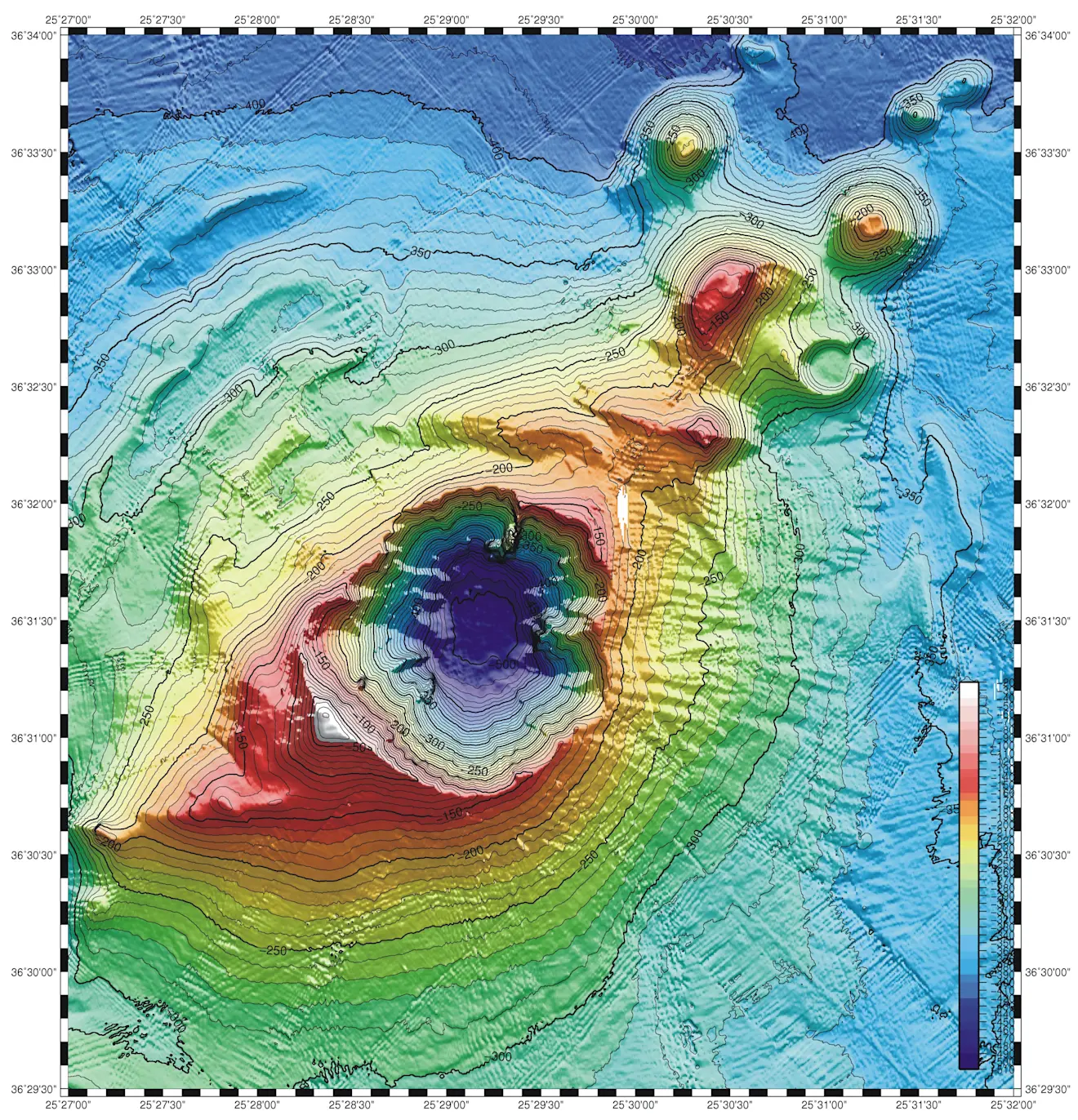 De onderzeese vulkaan Kolumbo - NOAA