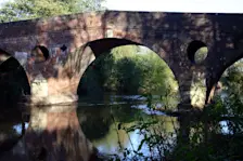 Deze brug in de buurt van Tenbury Wells is in mei 2016 ingestort - Andrew Mawby